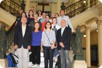 Delegação francesa visita a FMUSP durante programação de seminário técnico-científico
