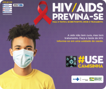 Campanha de Prevenção ao HIV/Aids, em celebração ao Dia Mundial de Luta Contra a Aids 2020