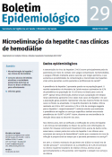 BE Vol.51 Nº 29 Microeliminação da hepatite C nas clínicas de hemodiálise; Consumo abusivo de bebidas alcoólicas e mortalidade plenamente atribuível ao álcool no Brasil: evidências para enfrentamento e Informes gerais