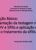 2ª Oficina sobre as estratégias de ampliação do uso e distribuição dos testes rápidos de HIV, sífilis e hepatites B e C no Brasil - Dia 09/05 - 9 - Articulação Atenção Básica (Marcia Leal)