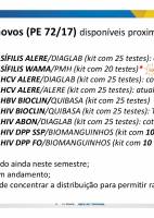 2ª Oficina sobre as estratégias de ampliação do uso e distribuição dos testes rápidos de HIV, sífilis e hepatites B e C no Brasil - Dia 08/05 - 8 - Testes rápidos adquiridos em 2018 (Aletéia Melo)