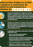 Orientações sobre as ações de Manejo e Controle da Tuberculose durante a epidemia da COVID-19