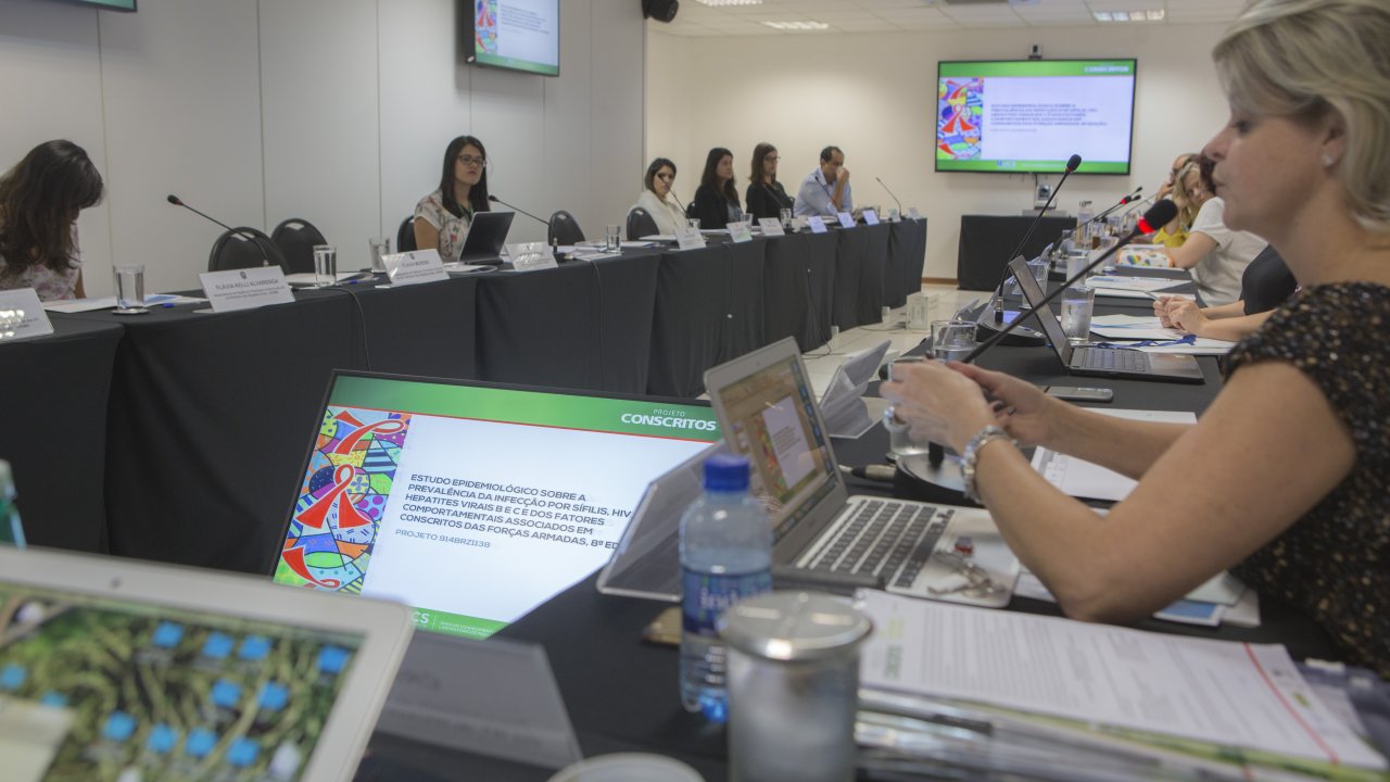 Reunião - Apresentação dos resultados preliminares da pesquisa de HIV/HV/sífilis em Conscritos 2016