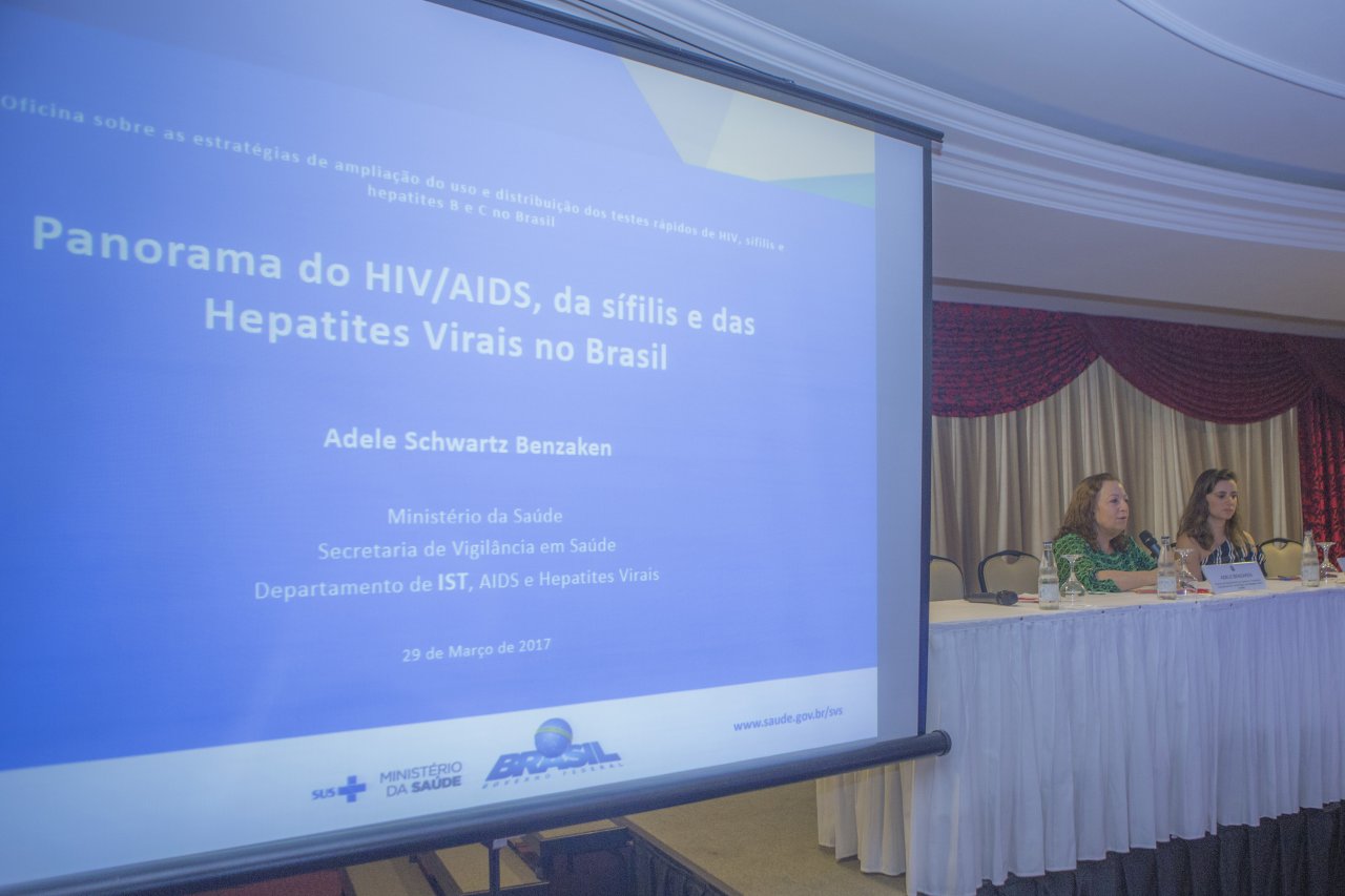 1ª Oficina sobre as estratégias de ampliação do uso e distribuição dos testes rápidos de HIV, sífilis e hepatites B e C no Brasil