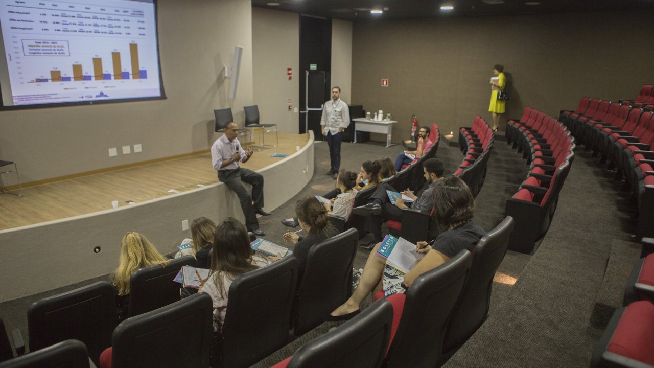 Estudantes da FGV-SP visitam DIAHV e participam da Roda de Conversa